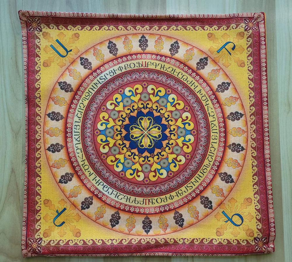 Special Sale Mandala Motif Bohemian Mediterranean Floral Plant Pattern Linen Home Decoration Pillow Case Sofa Cushion Cover Case