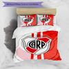 3pcs Football Team (31) Design Cover Set - HD Printed Bedding with 1 Cover and 2 Pillowcases - Perfect for Home and Dorm Decor