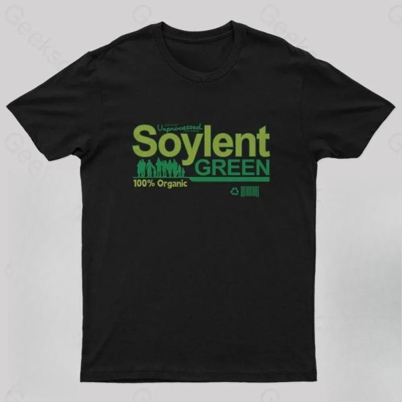 

Soylent Green Geek T-Shirt Cotton Oversized Vintage New Spring/Summer Arrivals Regular Fit Casual S разноцветный