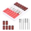 Nail Drill Bits Set of 2, Professional Nail Art Tools Set, Mini Sanding Bands for Manicure Salon, Drill Bits, Sanding Bands for Salons (COLOR:12 Pcs)