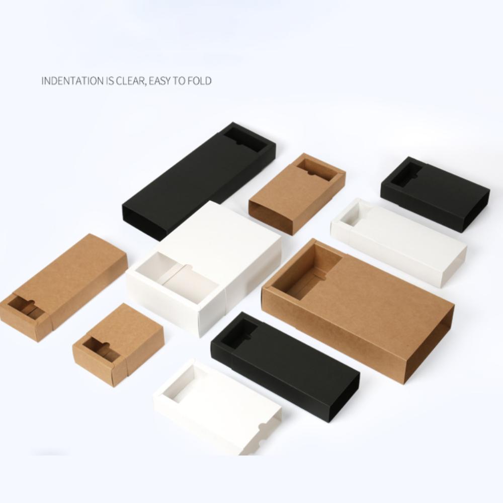 Paper Gift Storage Box Solid Color Product Packaging Box Practical Drawer Paper Box