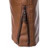 Men's Winter Lapel Leather-Fur PU Jacket - Velvet Lined Business Style