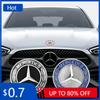 2025 Hot 1st 57mm Bil Framhuv Emblem Badge Motorhuv Biltillbehör För Mercedes Benz W204 W205 W212 W213 W221 W177 W246 GLA G