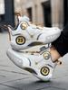 Summer breathable basketball professional actual student sneakers rotating button raw sneakers