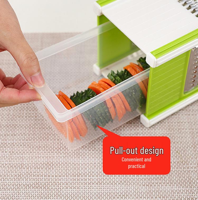 Effortless Vegetable Cutter & Slicer: 5-in-1 Kitchen Chopper, Grater, Shredder