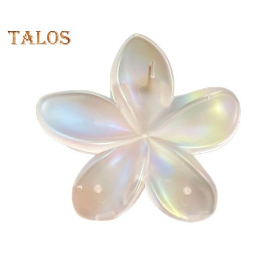 Women Hair Clip Colorful Flower Shape Back Head Hair Claw Horsetail Hair Decoration Hair Styling Tool