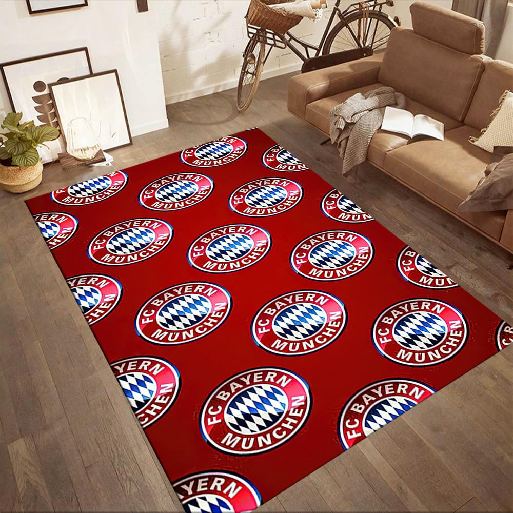 Bayern Munich Crest Design Square Rugs Are a Great Choice for Living Rooms, Bedrooms, Home Décor, and As Gifts