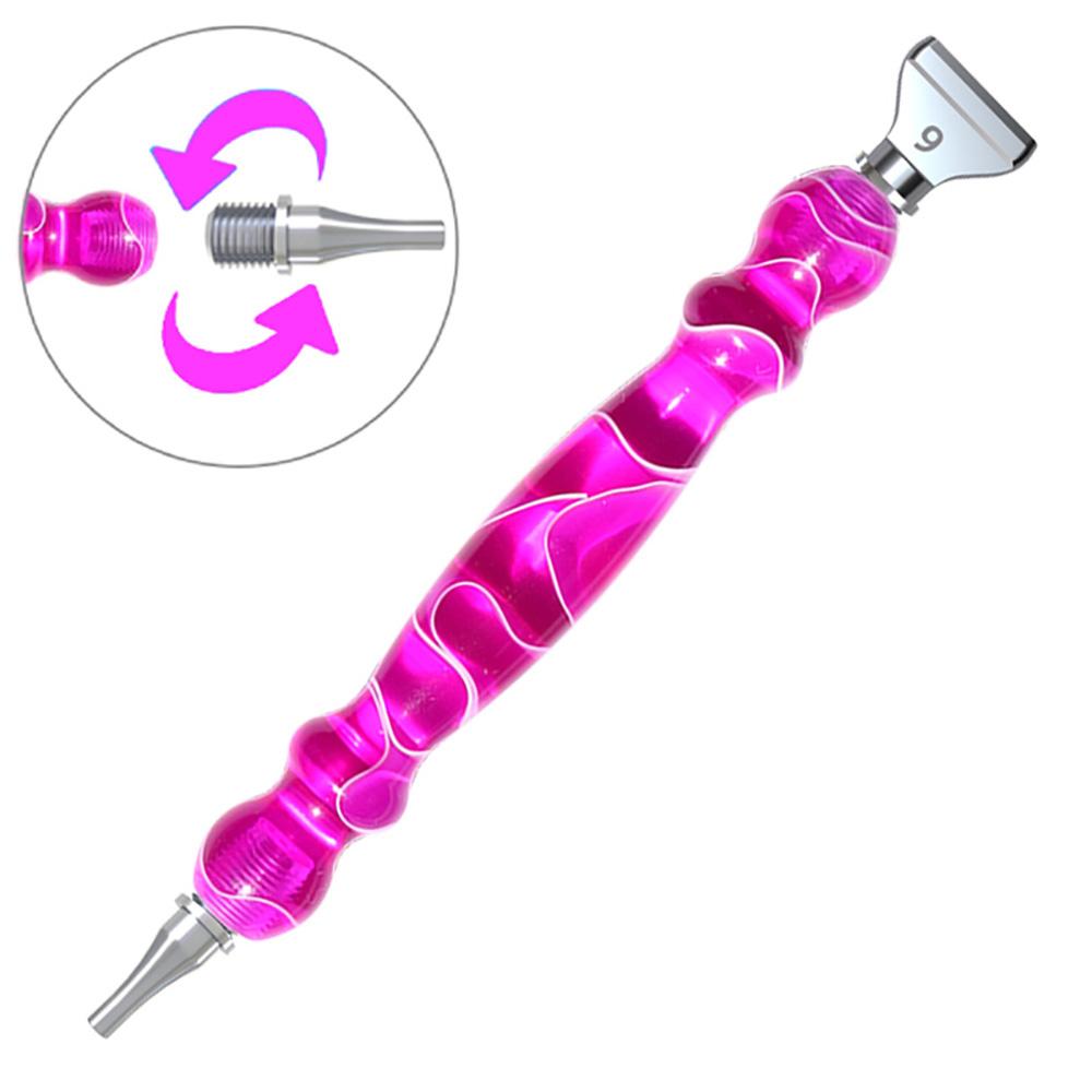 Special-shaped Resin Diamond Painting Pen Multi-placer Alloy Replacement Pen Heads Point Drill Pens Glue Clay DIY Nail Art Tool