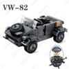 WW II German VW 82 Bucket Car (Kubelwagen) Model Building Blocks Infantry Armored Vehicle Lightning Fast Horse Bricks Toy Gift
