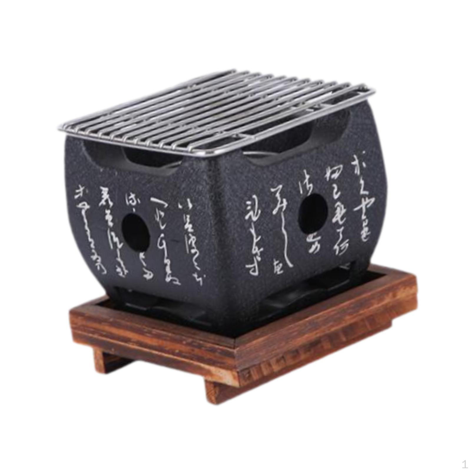 

Японский стиль барбекю гриль тарелка барбекю, аксессуары для барбекю, столешница, пищевой уголь 12x12x11 cm