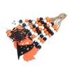 8 Pieces Halloween Farmhouse Bead Garland Wooden Pumpkin Wall Hanging Garland Ornaments for Hallowee