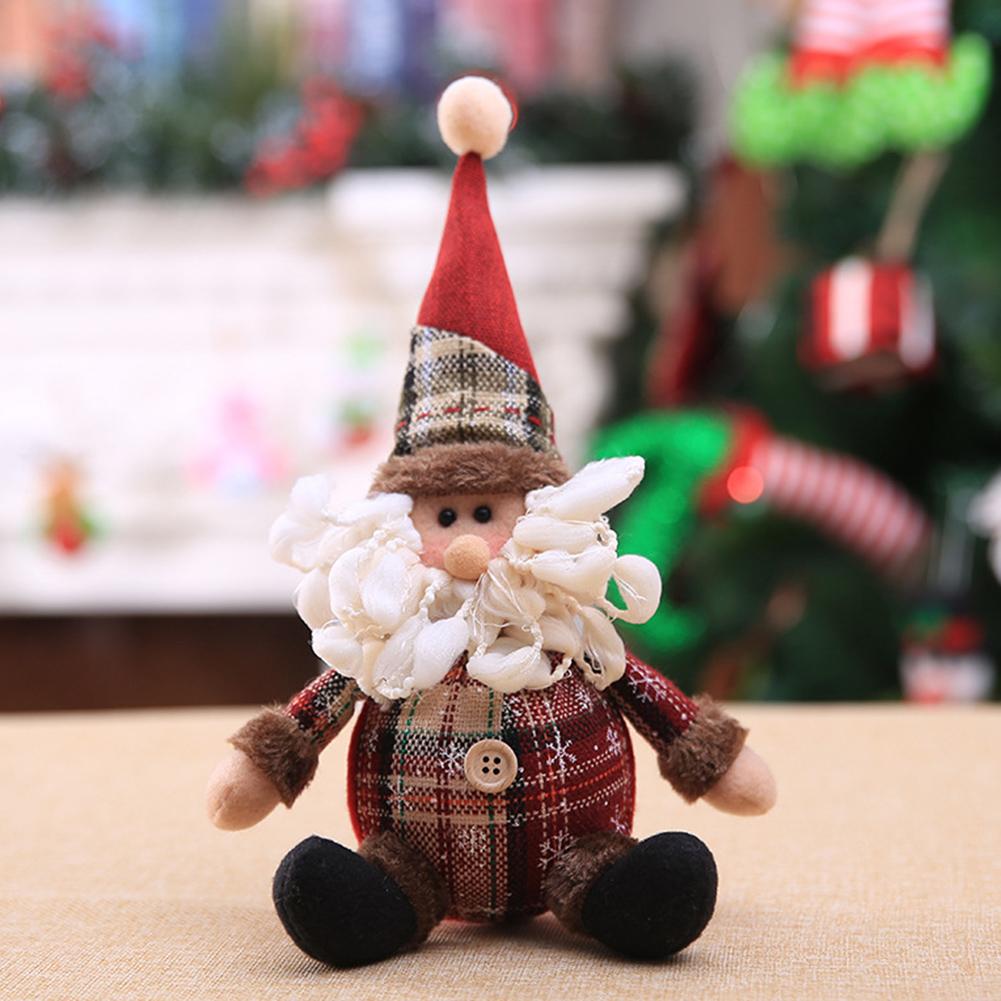 Christmas Tree Hanging Dolls Christmas Snowman Element Decor for Family Friend Christmas Gift