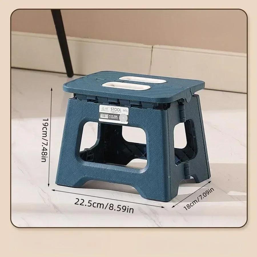 Portable Folding Stool for Outdoor Activities - Thickened Plastic, Lightweight Design