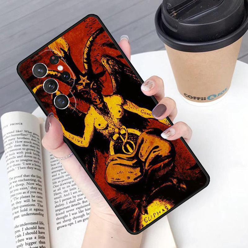 Devil Satan Phone Case Cover For Samsung Galaxy S24 S25 Ultra S21 S22 Ultra S10E Note 10 Plus Note 20 FE S23