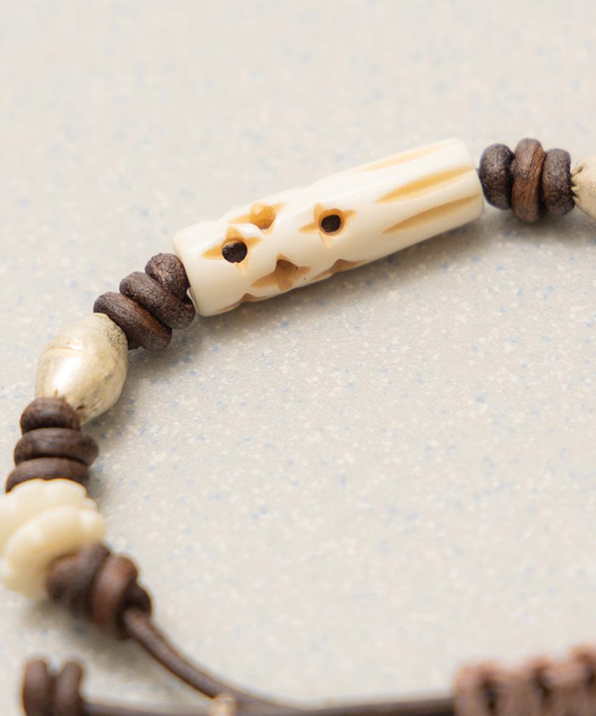 Towtow Archive Etched Bracelet (Dear Ones) Brown