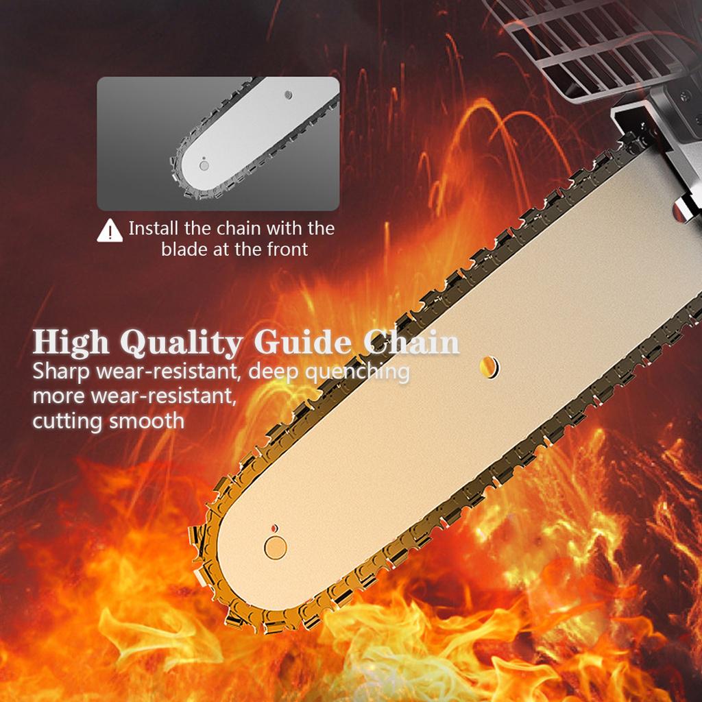 10 Inch Electric Chain Saw Pruning ChainSaw Cordless Garden Tree Wood Logging Trimming Saw Woodworking Cutter Tool Kits