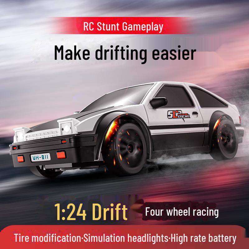 AE86 1:24 High-Speed Drift RC Car - Four-Wheel Drive Model Toy for Kids