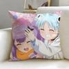 Ninja to Koroshiya no Futarigurashi Kissenbezug Weich Leicht zu waschen Kissenhülle Vielseitig für Sofa Bett Reisen und Büro