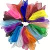 Chiffon Scarf, Square Colorful Dance Scarf, Lightweight Gauze, Stage Performances And Gymnastics Decorations