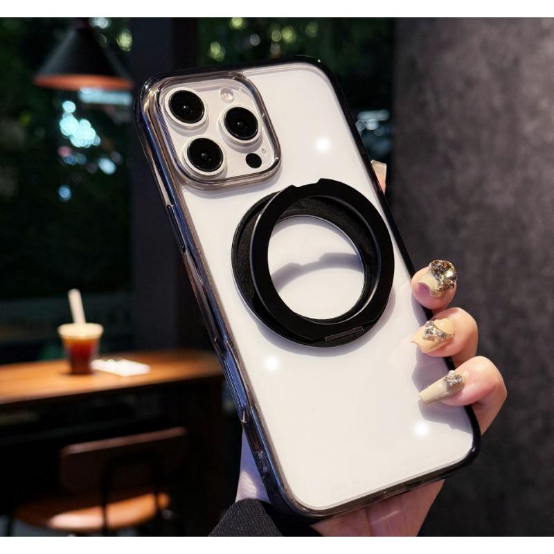 

High transparency 360 Degree Rotating Stand Suitable for The IPhone 16ProMax Phone Case iPhone16