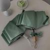Gradient Color Automatic Umbrella Sunny Rain Dual Use Uv Protection Sunshade Portable Black Glue Foldable Sun Blocking Umbrella