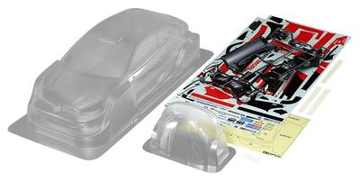 Tamiya Części zamienne RC Toyota Gazoo Racing Yaris Rally 1 Hybrid Niepomalowany zestaw zapasowych nadwozi 51707 nr 1707 SP.1707 1/10RC WRT/GR