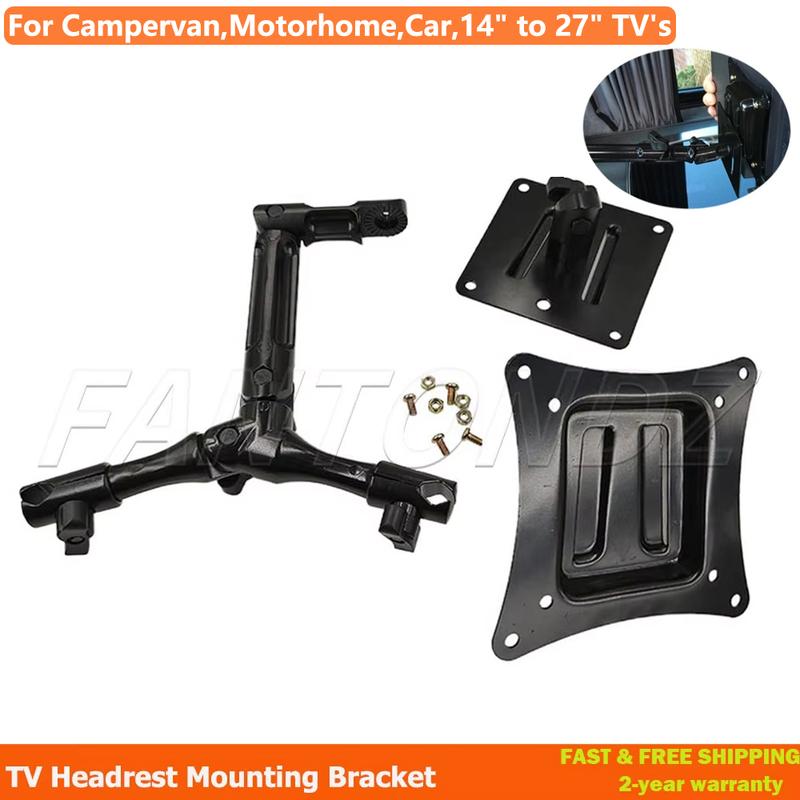 For Campervan Motorhome Car,14  to 27  TV's Lift Off TV Headrest Mounting Bracket Car Accessories
