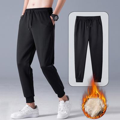 Men's Winter Pants Autumn and Winter Fleece Thickening Plus Size Thermal Trousers