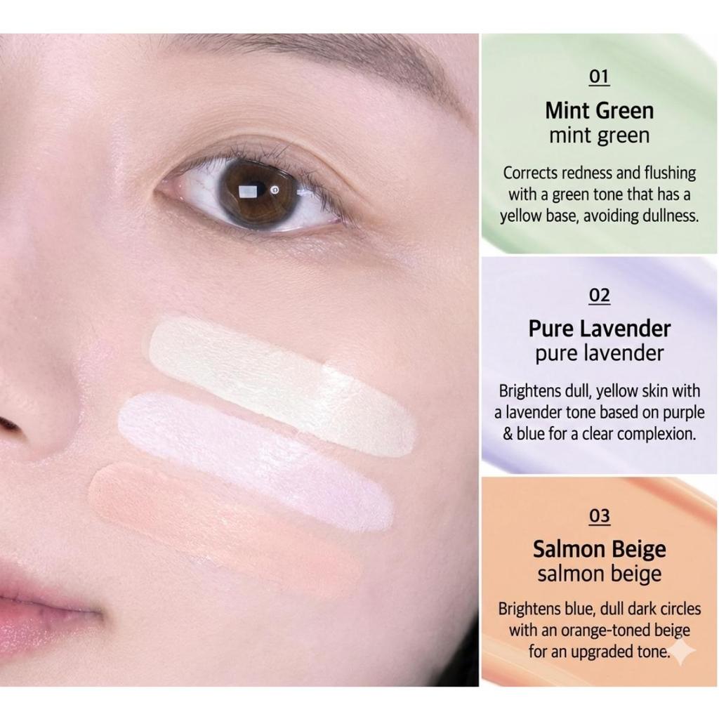 [Luna] Long Lasting Corrector 6.5g – Color Correcting Concealer (3 Colors)