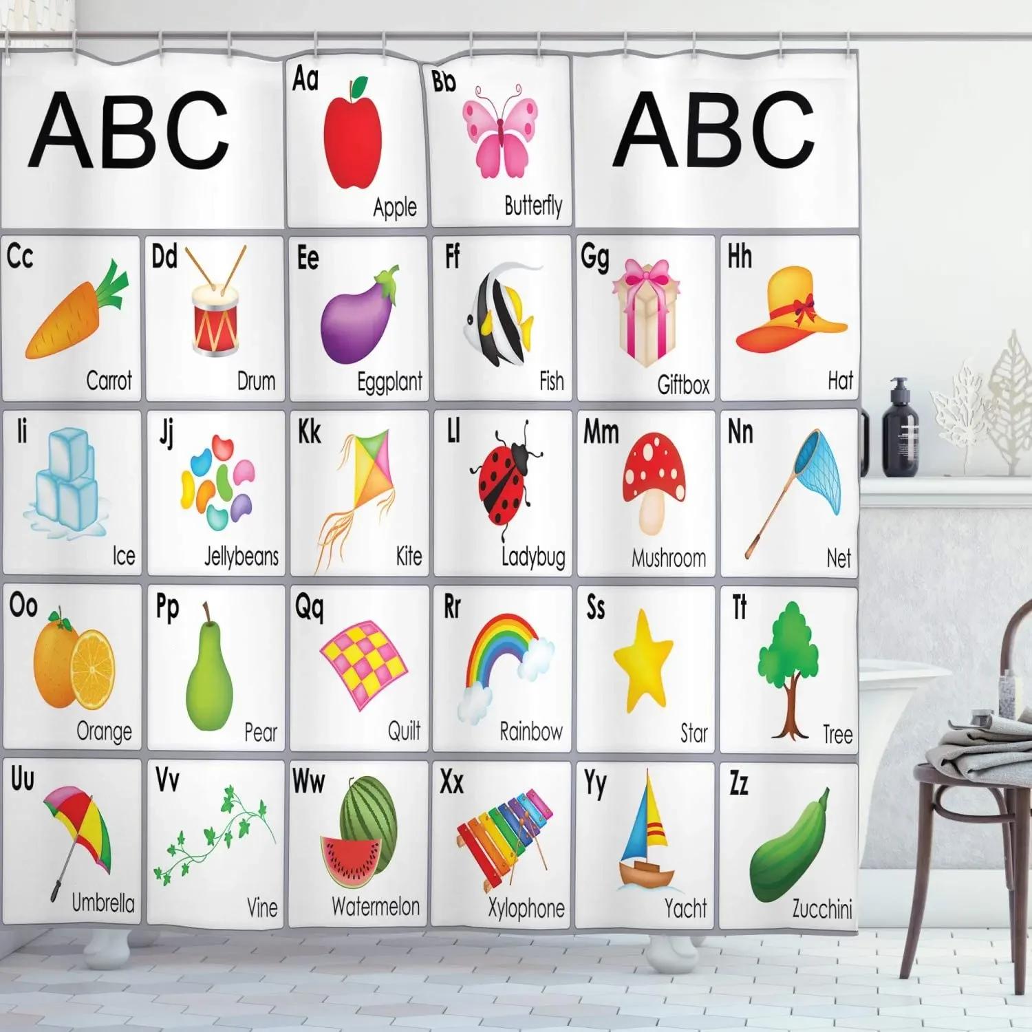 

Creative Element Periodic Table Shower Curtain Modern Style Chemical Digital Pattern Bathroom Supplies Cloth Curtains Decoration W60H190(CM)-1 Pcs