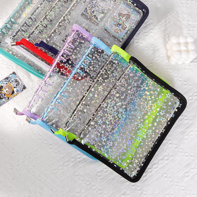 Xiaohongshu A5 Stern Ringbuch Planer Set - Bunter 6-Loch Einband