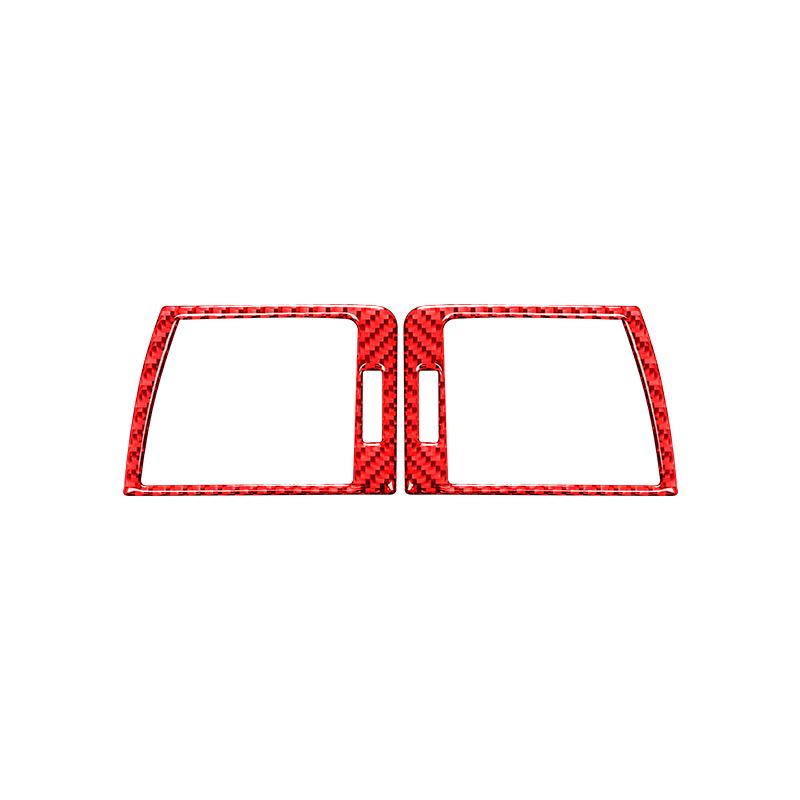 For BMW 3 Series E46 1999-2004 Accessories Carbon Fiber Car Dashboard Panel Left and Right Air Vents Trim Frame Cover Stickers