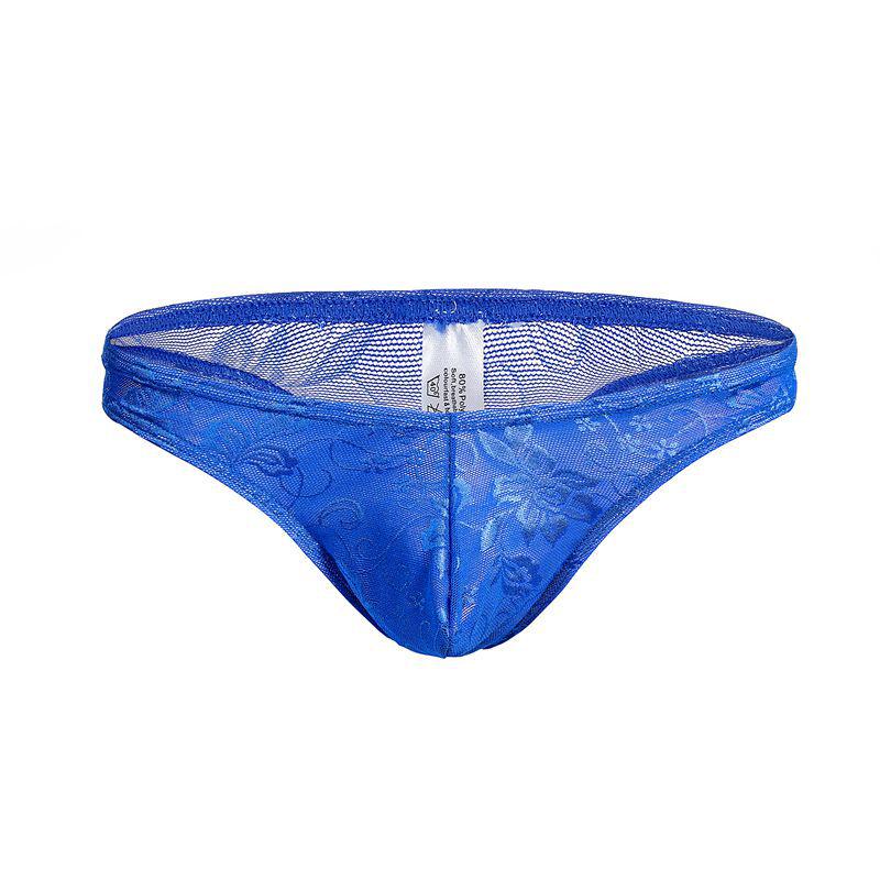 Men's Sexy Lace Thong - Low Waist, Breathable & Elastic C505