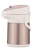 Pearl Metal Isolierkanne, 2,5L, Doppelwandig, Edelstahl, Isoliert, Tischmodell, Weithals, Metallbraun, H-6339