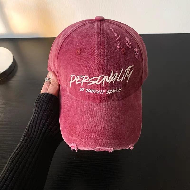 Винтажная вышитая бейсболка с широкими полями для повседневной носки на открытом воздухе розы красного