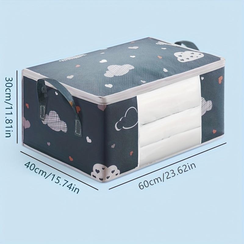 Extra-Large Space-Saving Foldable Storage Bag with Zipper & Handles - Dustproof Organizer for Clothes, Quilts | Ideal for RVs & Home Decor