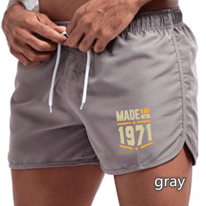 BBK-58 2025 Summer Men's Quick-Drying Swim Trunks Sports Pants Swimwear Beach Shorts Jogging Shorts
