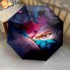 Enigmatic Glow: Mystical Eyes Tendrils Folding Umbrella Travel Durable Gift Printing Travel