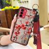 Elderly lady Durable Phone Case For ZTE Blade V40 Vita/A72 Wrist Strap Wristband For Mom Silicone Fashion Dirt-resistant