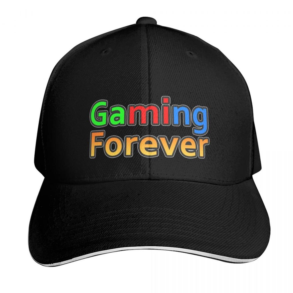 Gaming Forever Logo Baseball Cap Vintage Tea Hat Designer Cap Sun Caps Elegant Womens Hats Unisexs