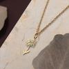 Kinitial Stainless Steel 12 Month Birth Flower Necklace For Women Aesthetic Necklace Birthday Gifts Kpop Jewelry Gift