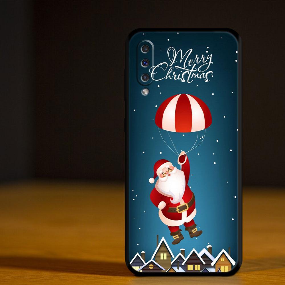 Christmas Snowman Deer Phone Case For Samsung Galaxy A50 A30 Note 8 9 20 Ultra A04 A50s A90 A40 A20e A10s A70 A20s M52 M33 M53