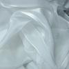 High-end Glassy Silk with White Flowing Organza Fabric Suitable for Wedding Dresses Formal Gowns and Designer Clothing Fabrics