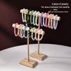 Wooden Jewelry Display Stand for Bracelets and Hair Ties