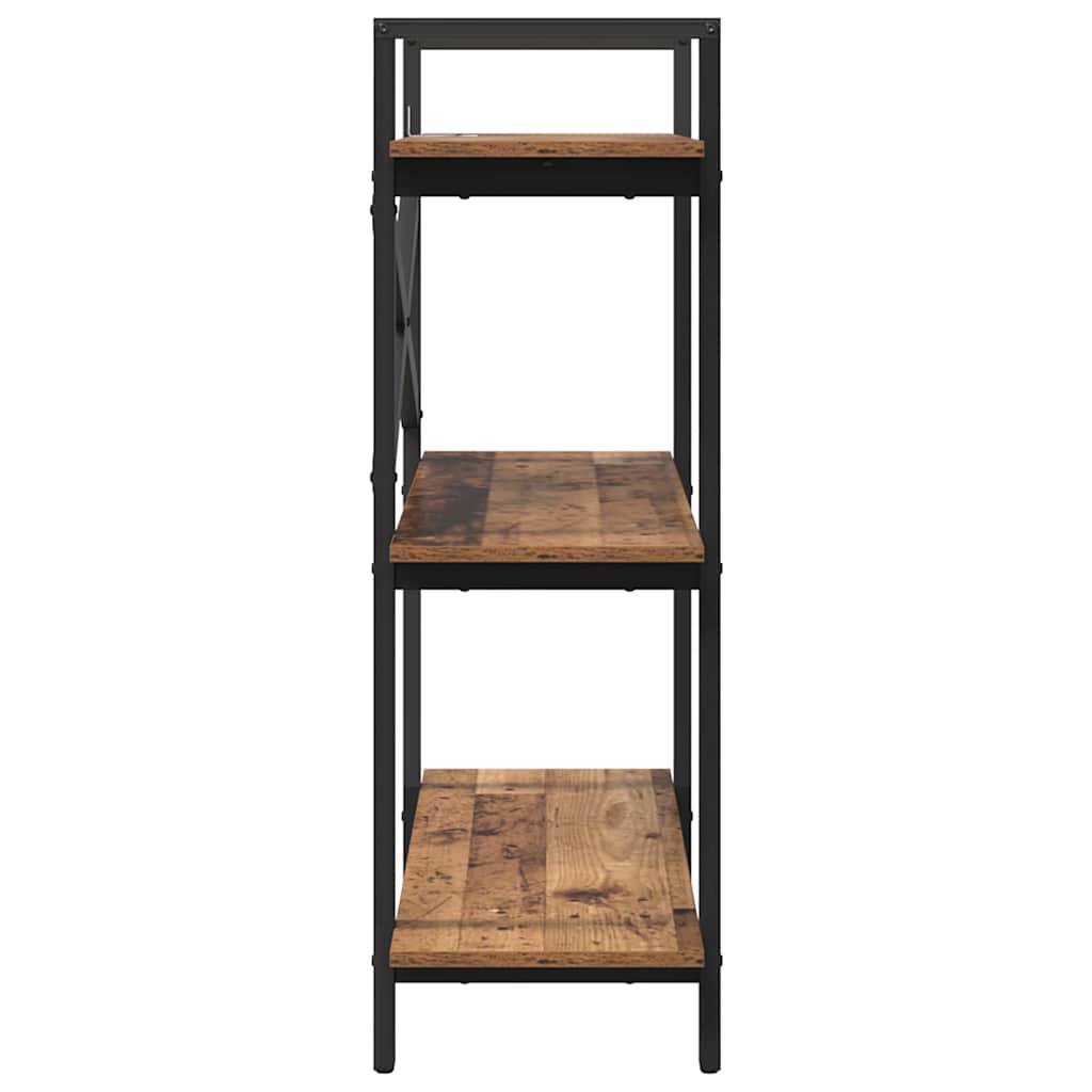 Vintage Wood Bookshelf 100 x 33.5 x 102 cm Engineered Wood