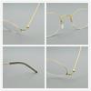 Round Glasses Frame Men Women Korea Eyeglass Frames 5504 Titanium Brand Eyewear Retro Ultralight Eyeglasses Business Spectacles