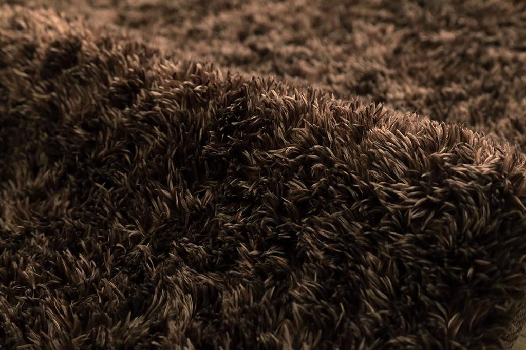 IKEHIKO Rug, Carpet, Lefon, Approx. 185 x 185cm, Brown, All-Season, Simple, Antibacterial Treatment #3985109