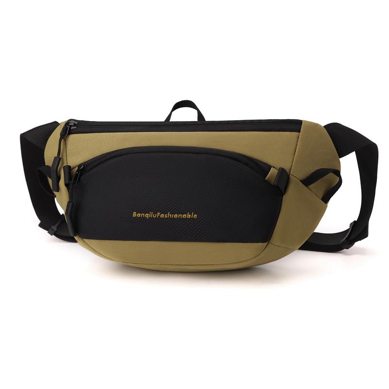 

Men s Anti-theft Waist Pack Large Capacity Multi-layer Chest Bag Water Resistant Sling Shoulder Fanny Pouch for Travel Business хакі