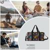 World of Warcraft Print Duffle Bag Large Capacity Travel Sports Gym Bag Portable Overnight Weekend Bag with Multi Pockets
