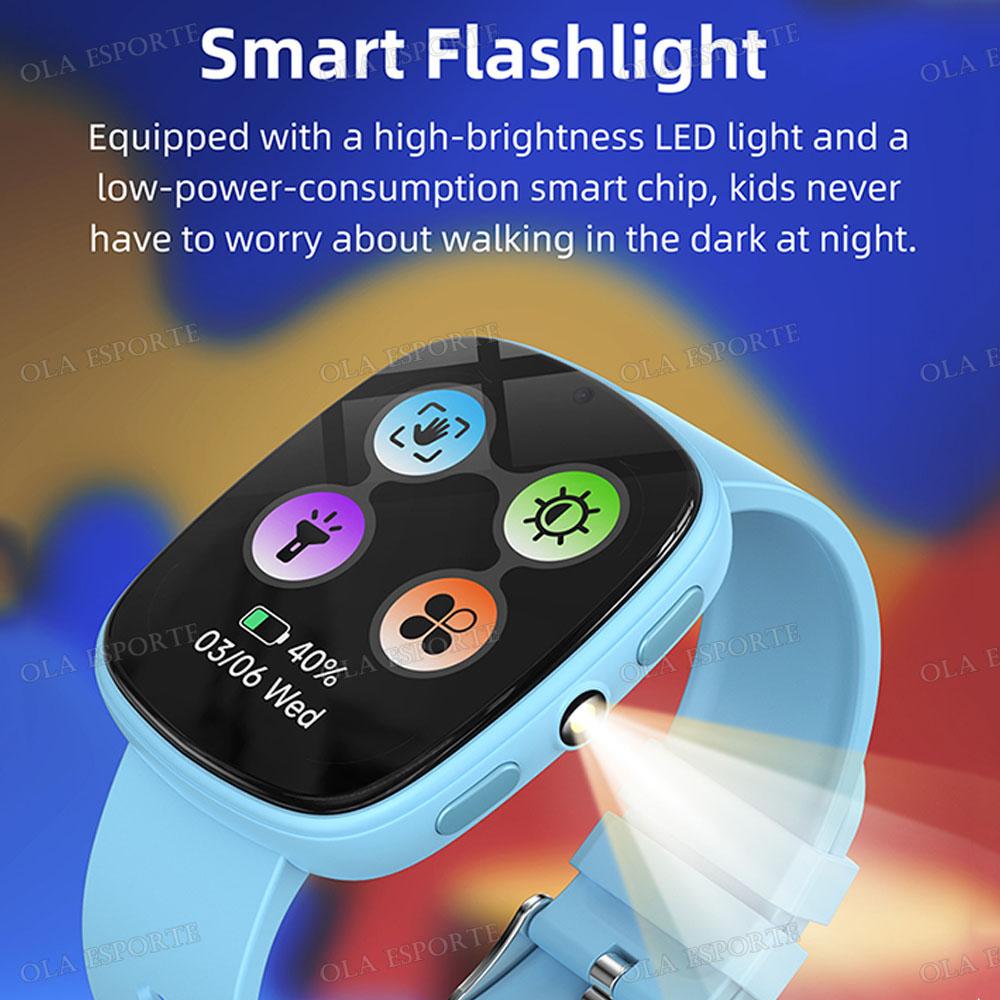 Multifunction HD Camera Smart Watch Kid Flashlight Music Sport Step GPS Tracking SOS Alarm Clock Smartwatch Holiday Gifts New